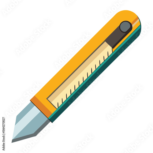 paper cutters knife on white background