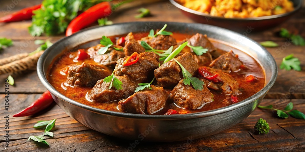 spicy lamb curry with a rich and aromatic sauce spicy lamb curry with a rich and aromatic sauce