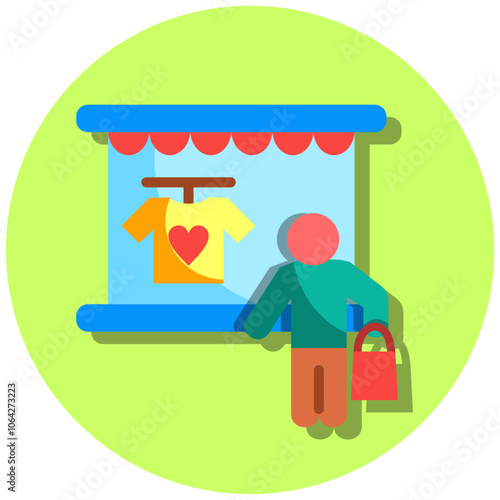 Window Shopping Icon