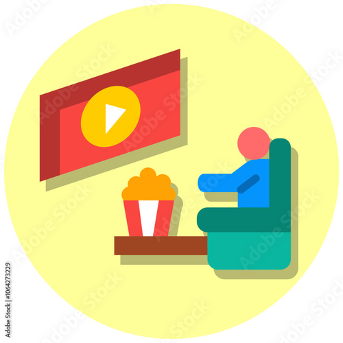 Watching Movies Icon