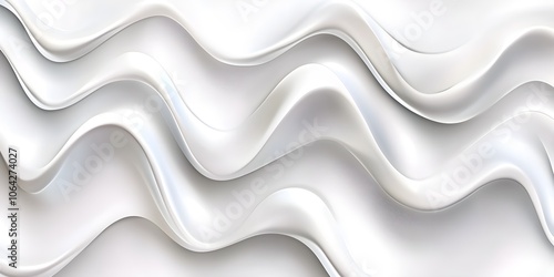 Abstract White Wavy Background