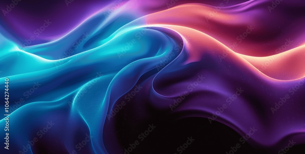 4K Vibrant Gradient Background with Abstract Wavy Lines and Noise 4K Vibrant Gradient Background with Abstract Wavy Lines and Noise
