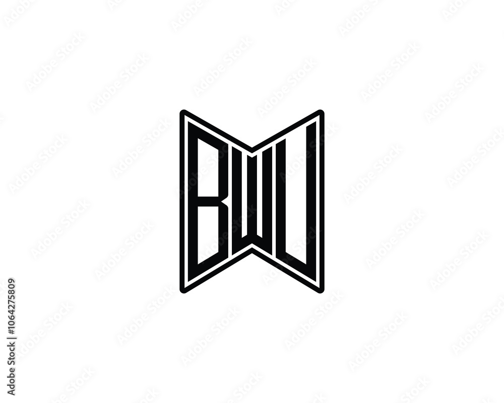 BWU logo design vector template. BWU BWU logo design vector template. BWU