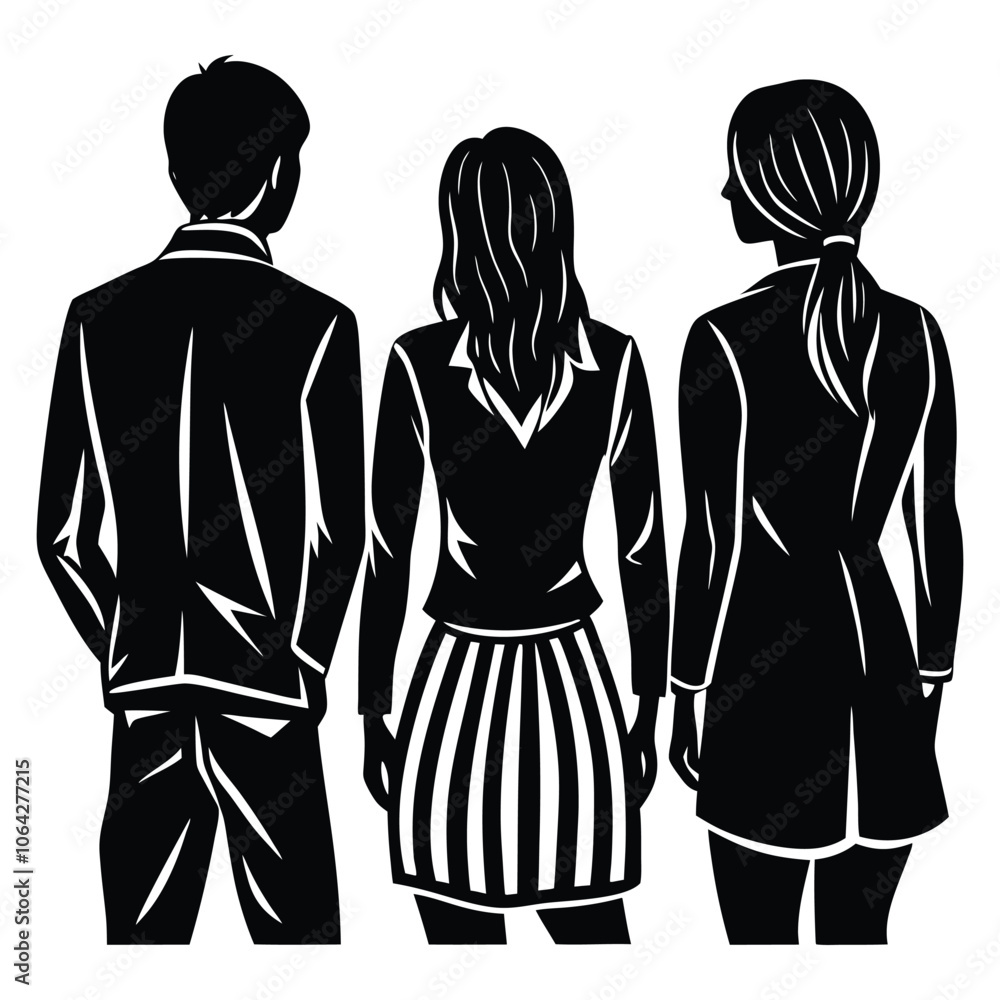 people gesture silhouette set people gesture silhouette set