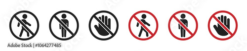 Stop sign vector icon. No entry vector signs. No entry sign. Don't enter sign