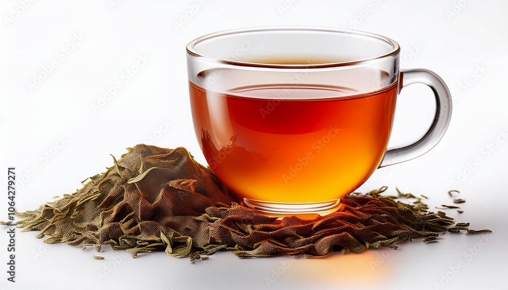 Tea on white background isolated. Beverage. Drink. Tea on white background isolated. Beverage. Drink.