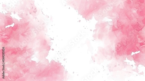 Pink hand drawn border background creates a charming and artistic look. A delightful combination of color and creativity