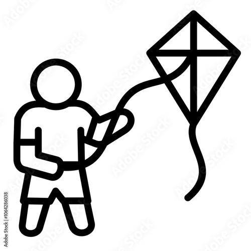 Kite Flying Icon