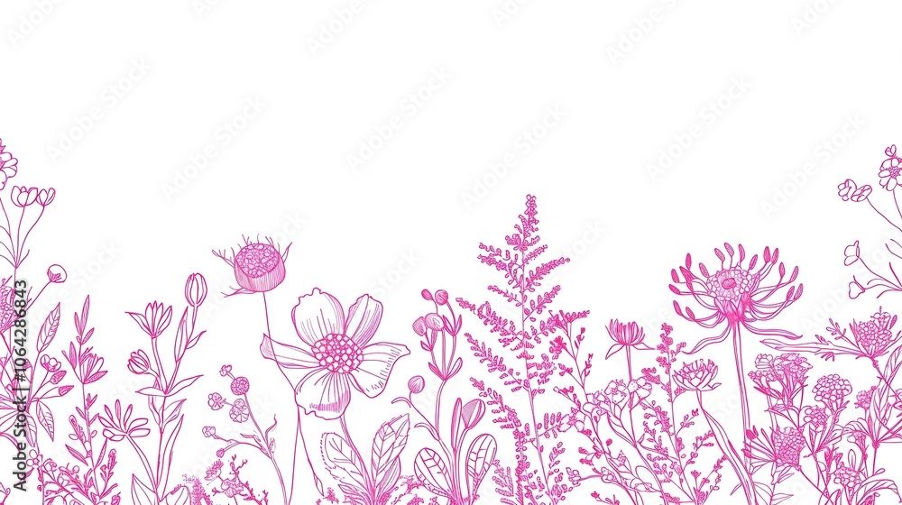 Pink hand drawn border background creates a charming and artistic look. A delightful combination of color and creativity Pink hand drawn border background creates a charming and artistic look. A delightful combination of color and creativity
