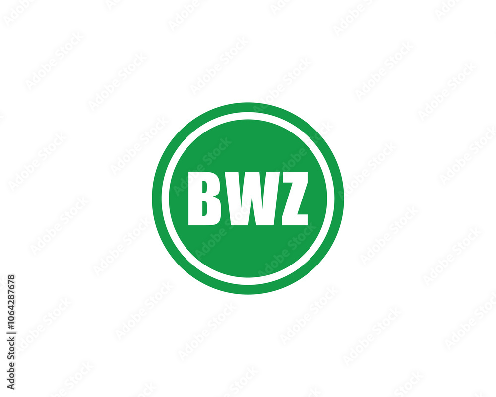 BWZ logo design vector template. BWZ BWZ logo design vector template. BWZ