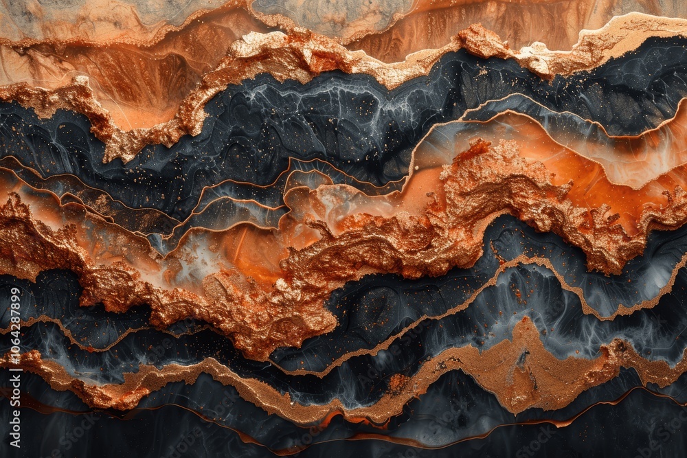 Elegant Rose Gold and Dark Brown Fluid Art in Alcohol Ink Technique with Marble-like Texture High Resolution Luxury Design Elegant Rose Gold and Dark Brown Fluid Art in Alcohol Ink Technique with Marble-like Texture High Resolution Luxury Design