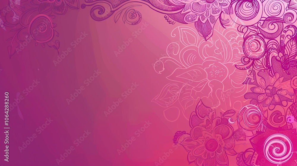 Pink hand drawn border background creates a charming and artistic look. A delightful combination of color and creativity Pink hand drawn border background creates a charming and artistic look. A delightful combination of color and creativity