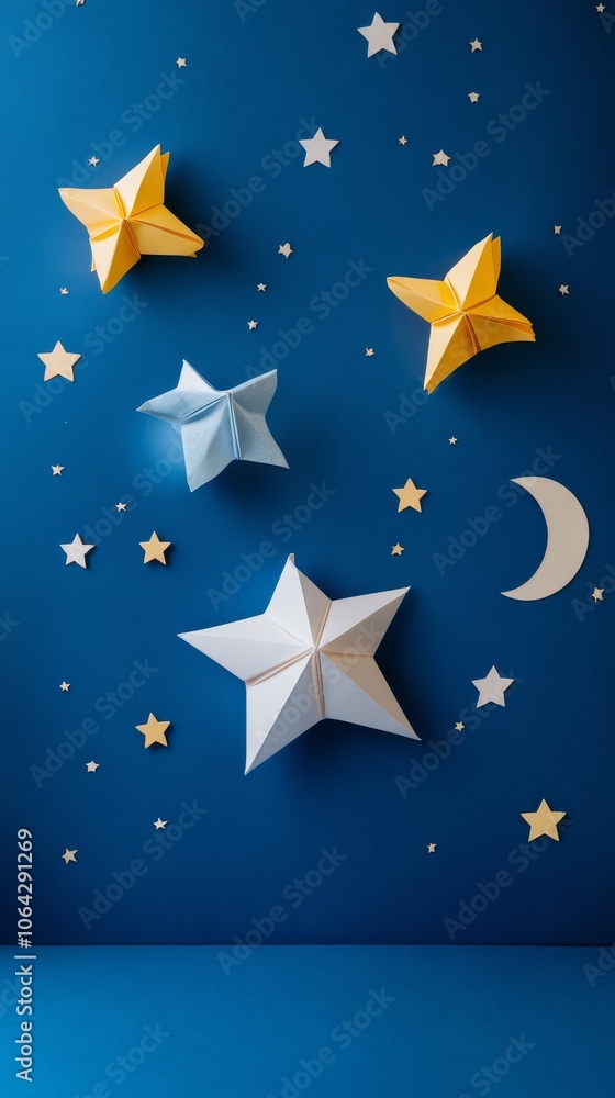 Background for World Origami Day in Various Character and Shape for Advertisement, Social Media, or Hobbies Background for World Origami Day in Various Character and Shape for Advertisement, Social Media, or Hobbies