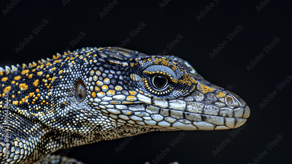 close up of a lizard