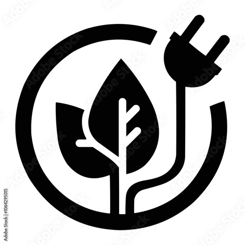 Sign of Energy efficiency pictogram, sustainability, energy crisis, eco-friendly