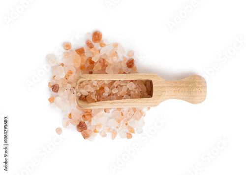 Wooden scoop with pink Hima...