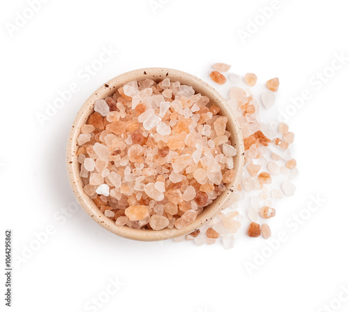 Bowl with pink Himalayan sa...