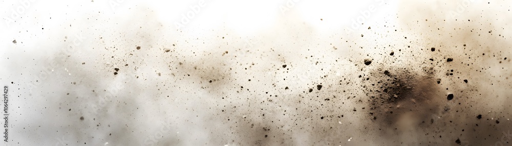 Abstract Dust and Particles Floating in a White Background Abstract Dust and Particles Floating in a White Background