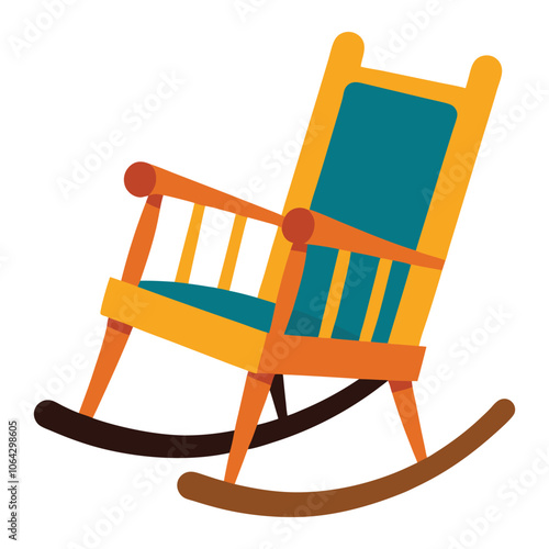 rocking chair on white background