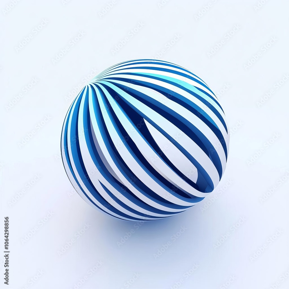 3D Line Art Globe Logo for Creative Branding 3D Line Art Globe Logo for Creative Branding
