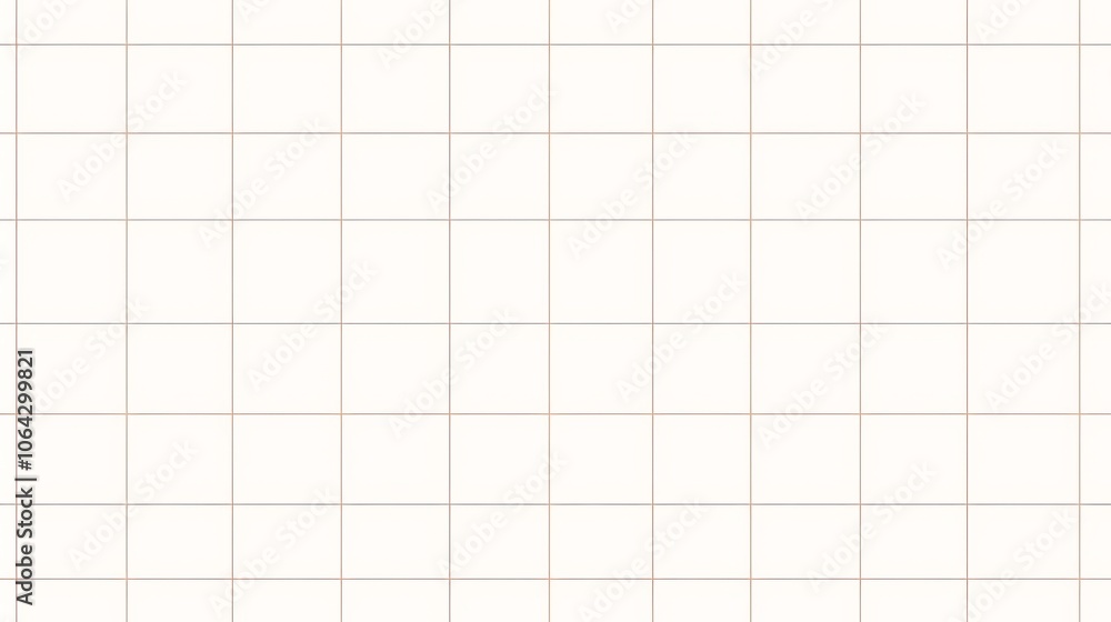 Minimalist seamless pattern featuring light brown grid lines on a white background. The design uses a simple line drawing style with a white and beige color palette Minimalist seamless pattern featuring light brown grid lines on a white background. The design uses a simple line drawing style with a white and beige color palette