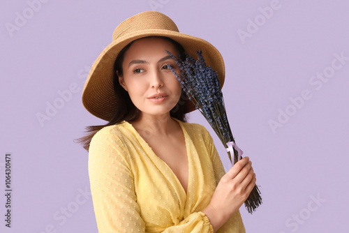 Beautiful young woman in ha...