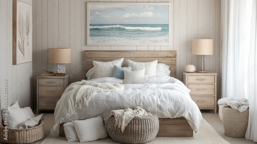 © savittree - Serene Beach-Inspired Bedroom Decor