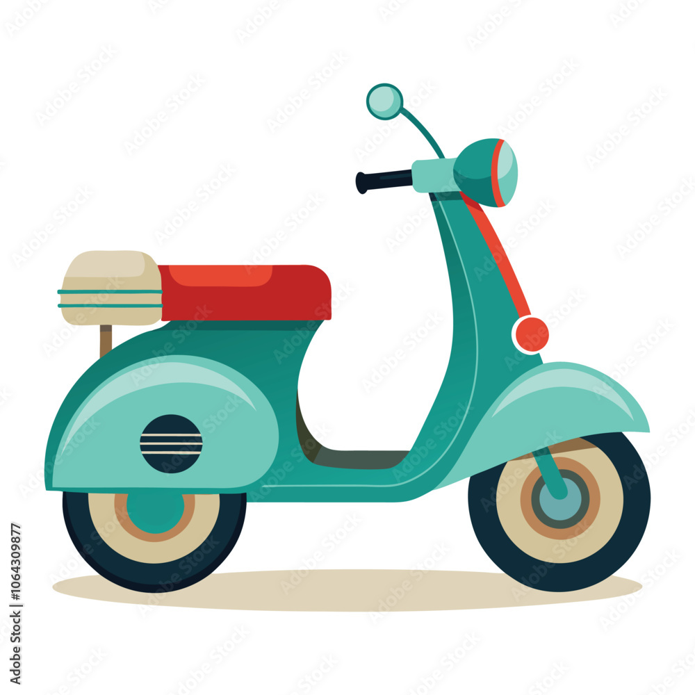 vector scooter on white background vector scooter on white background