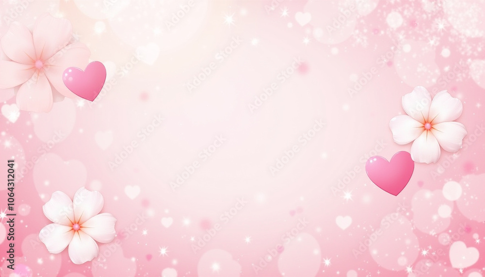 Romantic manga background, soft, sparkly screentones with floating flowers and hearts, perfect for shoujo manga and romantic scenes Romantic manga background, soft, sparkly screentones with floating flowers and hearts, perfect for shoujo manga and romantic scenes