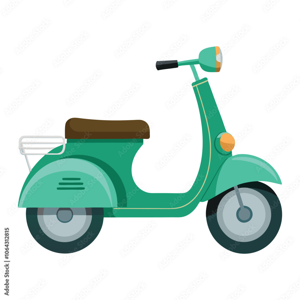 vector scooter on white background vector scooter on white background