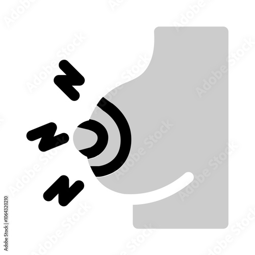 tingling sensation icon with bulk style, perfect for user interface projects