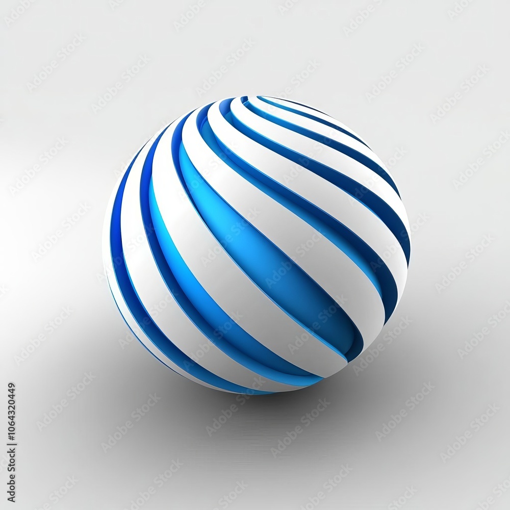 3D Line Art Globe Logo for Creative Branding 3D Line Art Globe Logo for Creative Branding