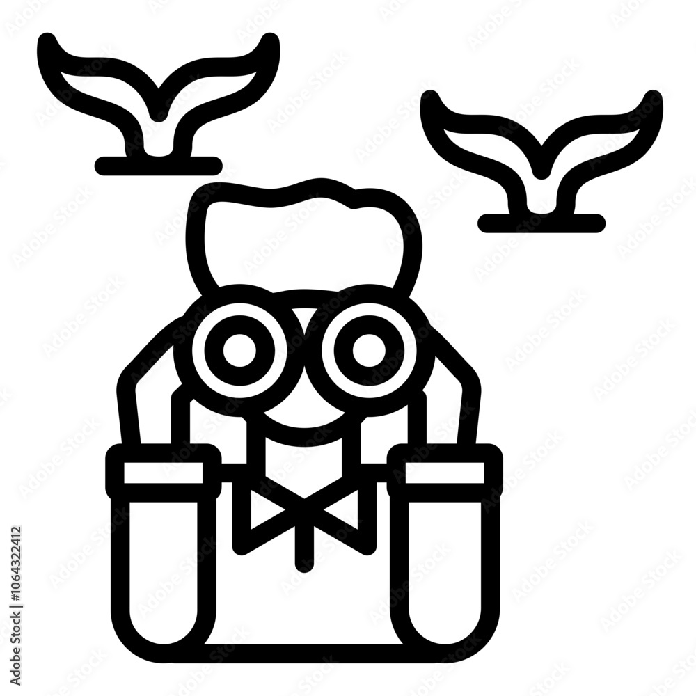 Obraz premium Birdwatching Icon