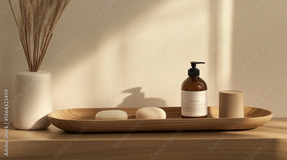 Elegant Spa Setting with Natural Elements Elegant Spa Setting with Natural Elements