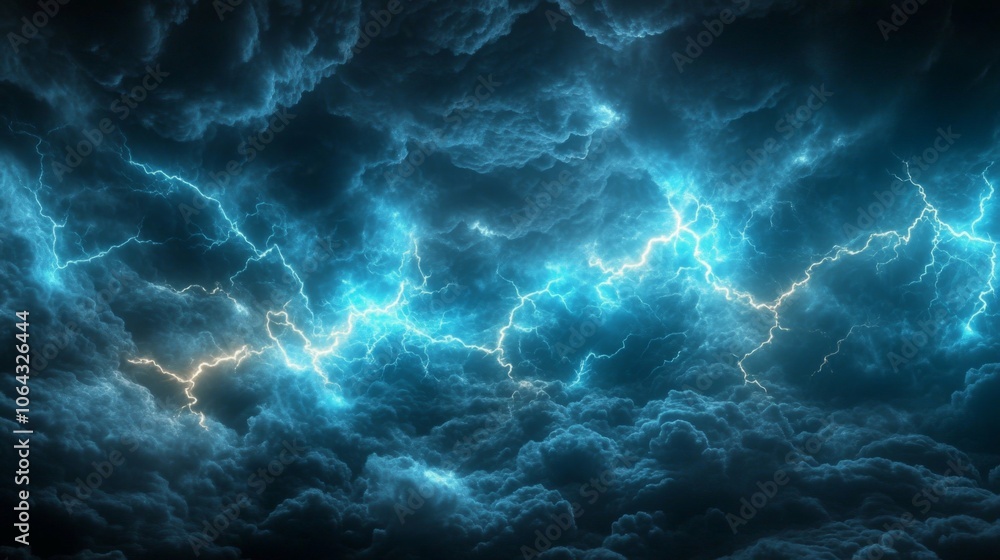Thunder light and blue smoke create an atmospheric bottom frame. Thunder light and blue smoke create an atmospheric bottom frame.