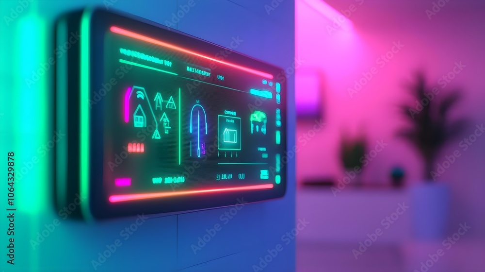 Obraz premium Smart Home Control Panel