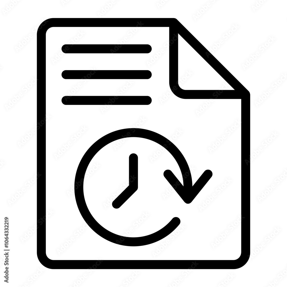 File Backup Line Icon File Backup Line Icon