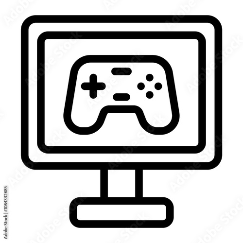 Gaming Device Line Icon