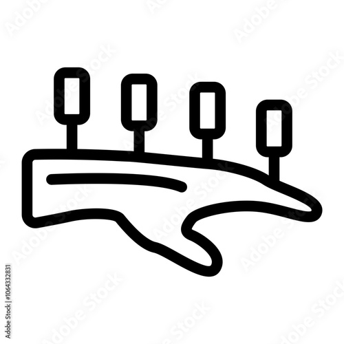 Hand Acupuncture Line Icon