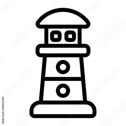 Lighthouse Line Icon