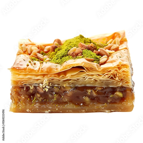 Baklava on Transparent Background