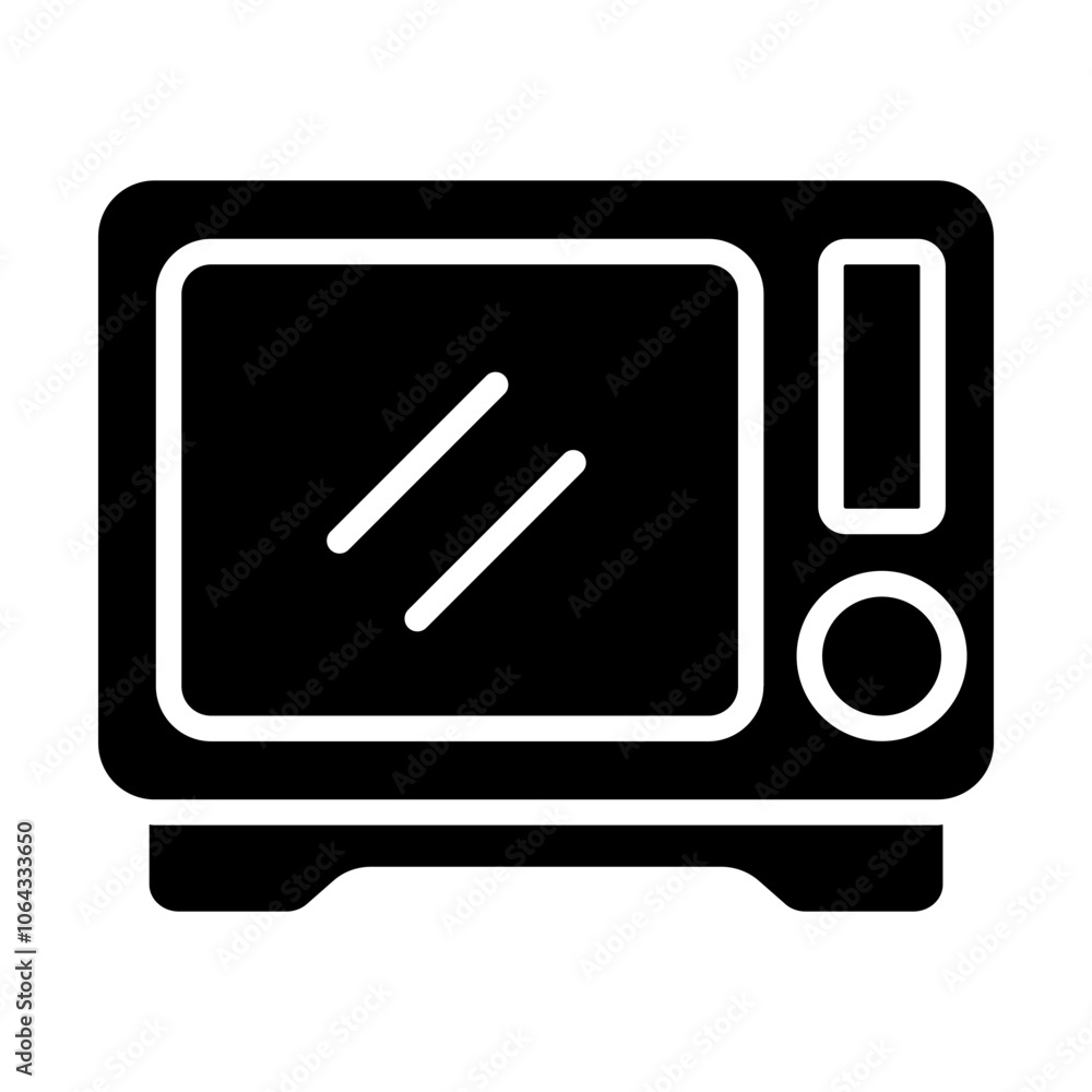 Microwave Solid Icon Microwave Solid Icon