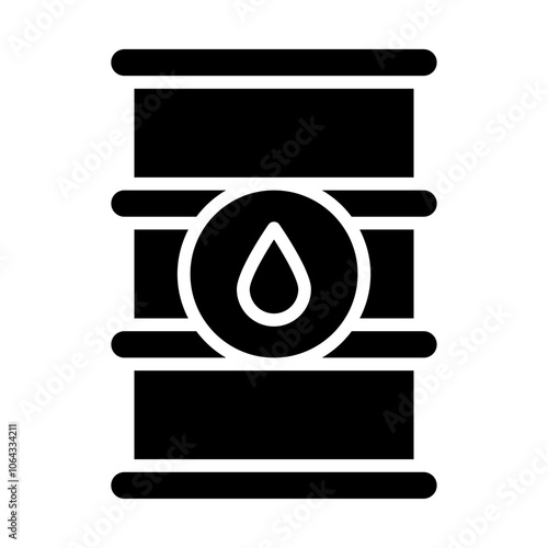Oil Tank Solid Icon