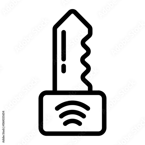 Smart Key Line Icon