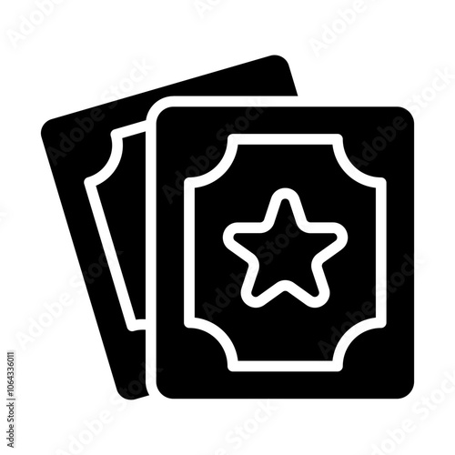 Tarot Card Solid Icon