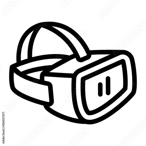 VR Headset Line Icon