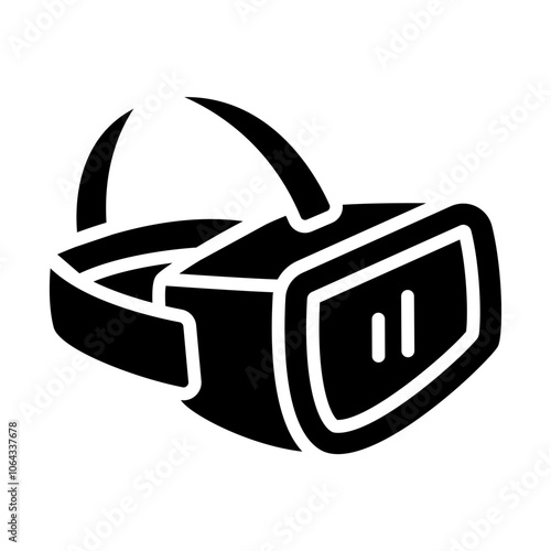 VR Headset Solid Icon