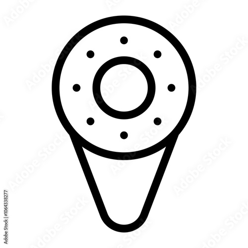 Wireless Earbuds Line Icon