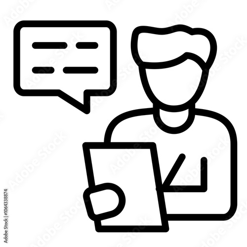 Note Taking Icon