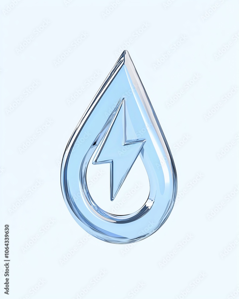 A modern, stylized blue droplet symbol featuring a lightning bolt, representing energy and sustainability, on a light background. A modern, stylized blue droplet symbol featuring a lightning bolt, representing energy and sustainability, on a light background.